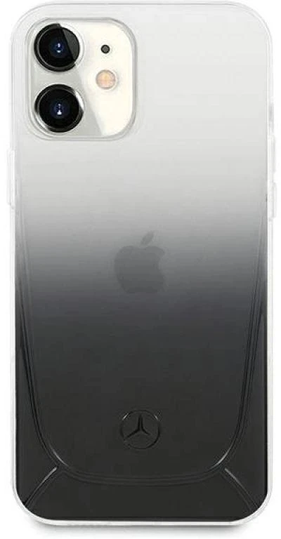 Mercedes MEHCP12SARGBK Apple iPhone 12 mini 5,4″ juodos spalvos kietas dėklas skaidrus Line