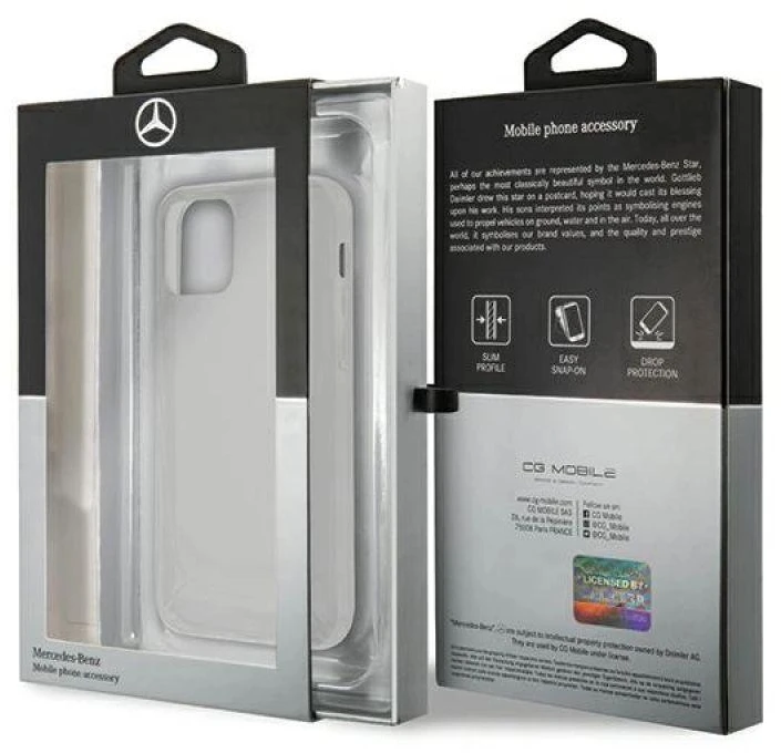Mercedes MEHCP12SARCT Apple iPhone 12 mini 5,4″ clear kietas dėklas skaidrus Line