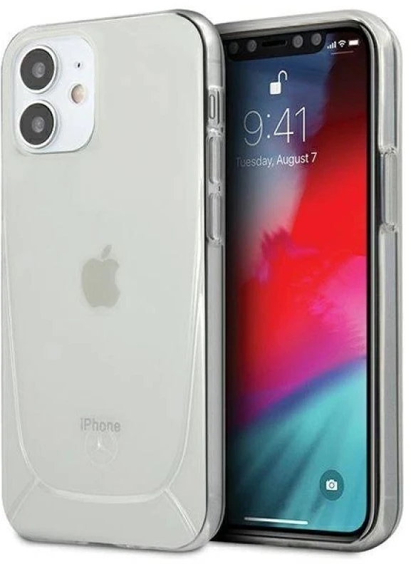 Mercedes MEHCP12SARCT Apple iPhone 12 mini 5,4″ clear kietas dėklas skaidrus Line
