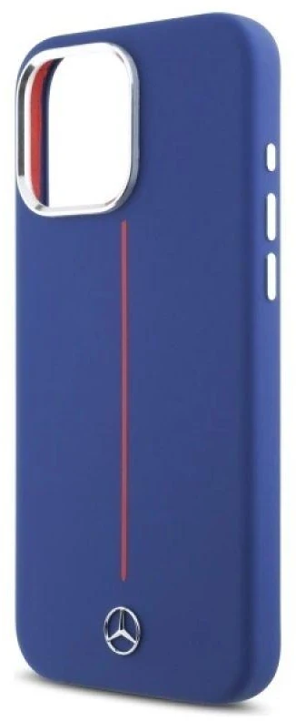 Dėklas Mercedes MEHMP16X23SUMRV Apple iPhone 16 Pro Max 6.9" navy hard Silikoninis Raudona Stripe MagSafe