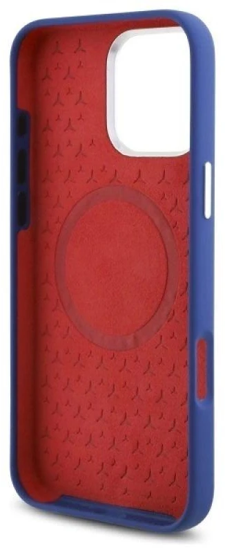 Dėklas Mercedes MEHMP16X23SUMRV Apple iPhone 16 Pro Max 6.9" navy hard Silikoninis Raudona Stripe MagSafe