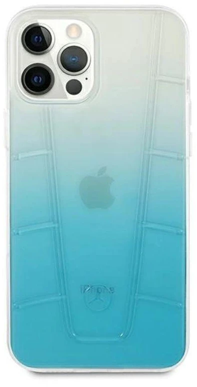 Mercedes MEHCP12MCLGBL Apple iPhone 12/12 Pro 6,1″ mėlynas kietas dėklas skaidrus Line