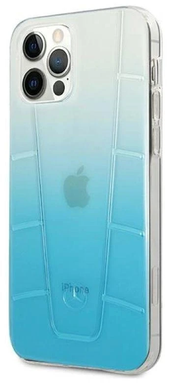 Mercedes MEHCP12MCLGBL Apple iPhone 12/12 Pro 6,1″ mėlynas kietas dėklas skaidrus Line