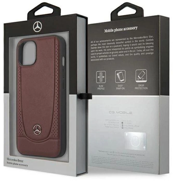 Mercedes Benz Apple iPhone 13 Mini Mercedes dėklas Urban Line (MEHCP13SARMRE) raudonos spalvos