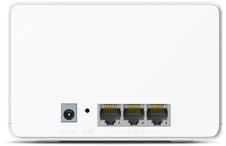 „Mercusys Halo H80X“ sistema (2 vnt.) dviejų dažnių (2,4 GHz / 5 GHz) „Wi-Fi 6“ (802.11ax), balta, 3 vidinės antenos