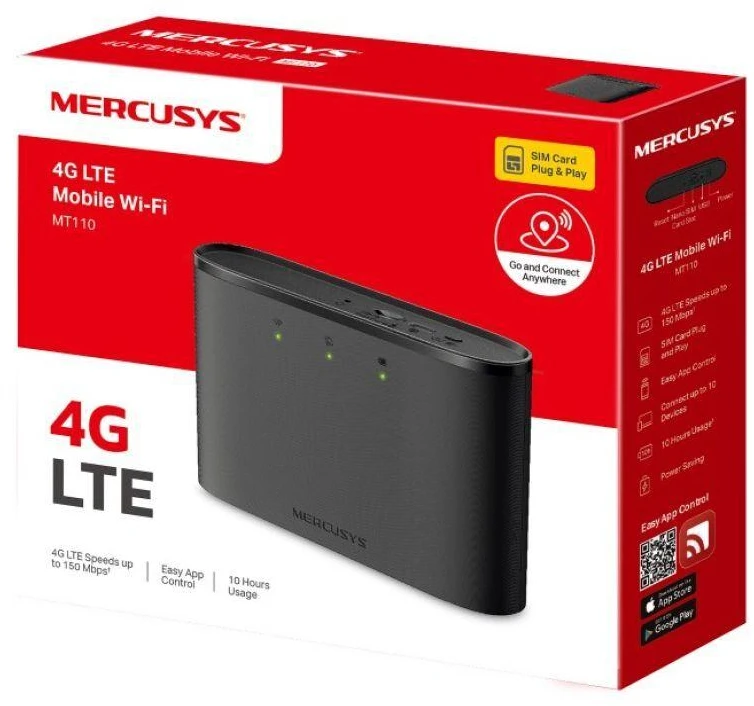 Maršrutizatorius Mercusys 150Mbps 4G LTE mobilusis Wi-Fi | Mercusys