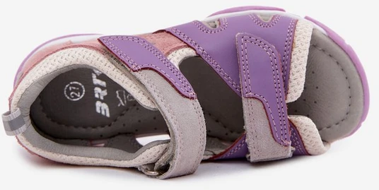 Mergaičių odinės basutės Bartek 84413-85, violetinės
