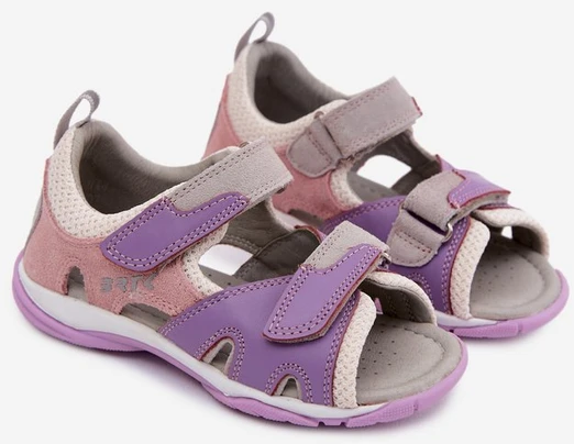 Mergaičių odinės basutės Bartek 84413-85, violetinės