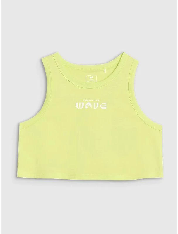 Mergaičių oversize palaidinė su spauda 4F 4FJWSS25TSLEF112-45S
