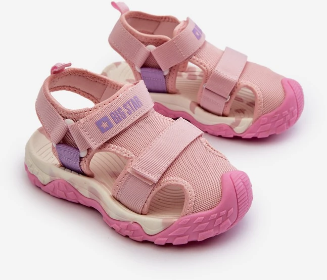 Mergaičių sandalai su velcro Big Star NN374238 Rožinė