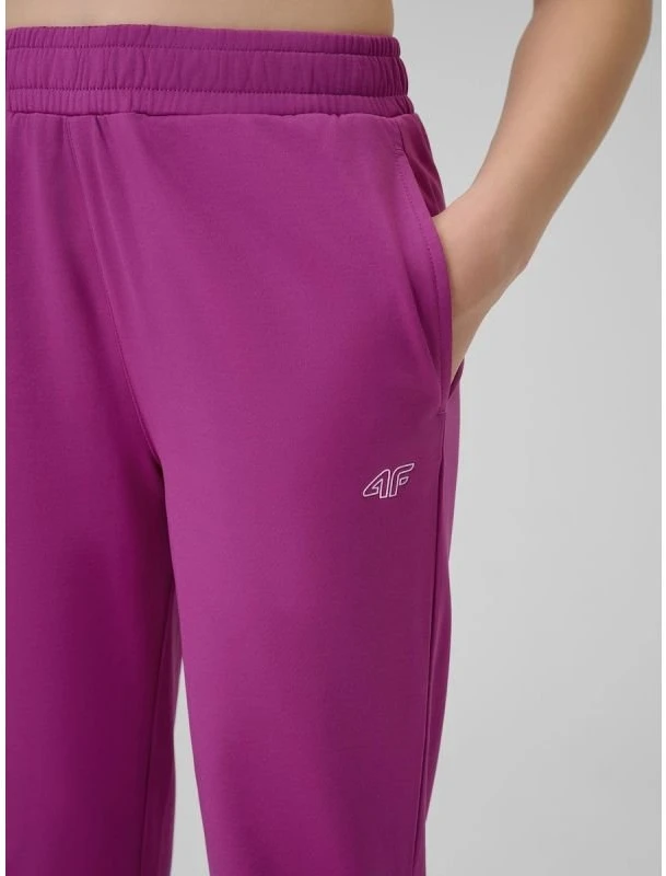 Mergaičių sportinės kelnės 4F jogger, rožinės
