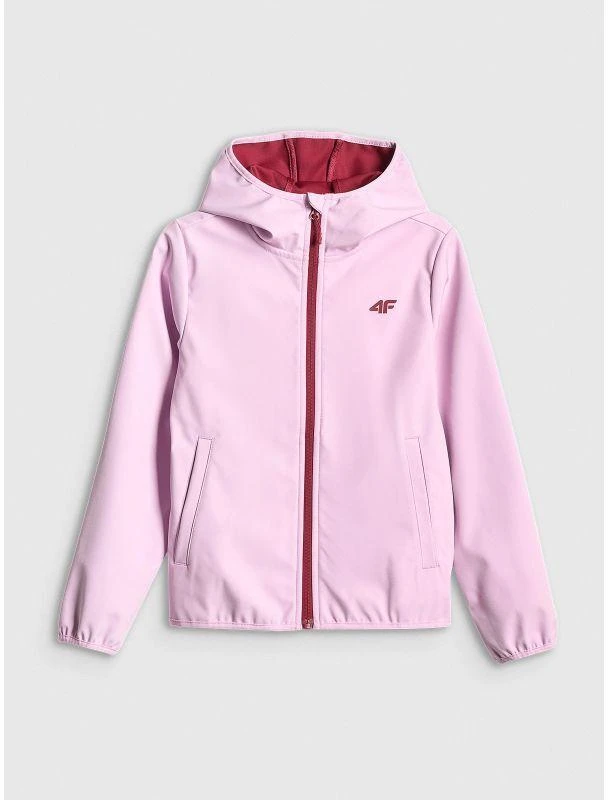 Mergaitei skirta softshell striukė, vėjui nepralaidi membrana 5000, 4F 4FJWSS26TSOFF478-47S