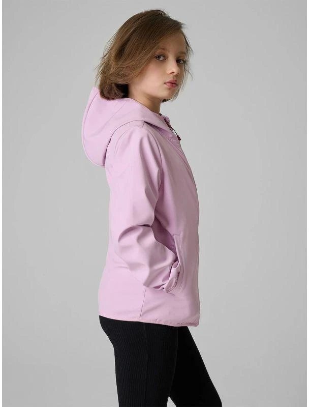 Mergaitei skirta softshell striukė, vėjui nepralaidi membrana 5000, 4F 4FJWSS26TSOFF478-47S