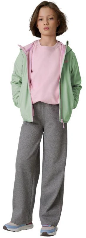 Mergaitiška softshell striukė 4F F478 mėtų spalvos 4FJWSS26TSOFF478 47S