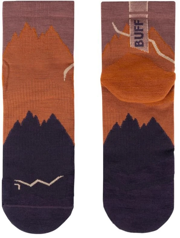 Merino vilnos trumpos kojinės BUFF, rudos