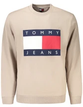 MĘSKA BLUZA Z ROZPINANYM NA ZAMEK TOMMY HILFIGER, BEŻOWA