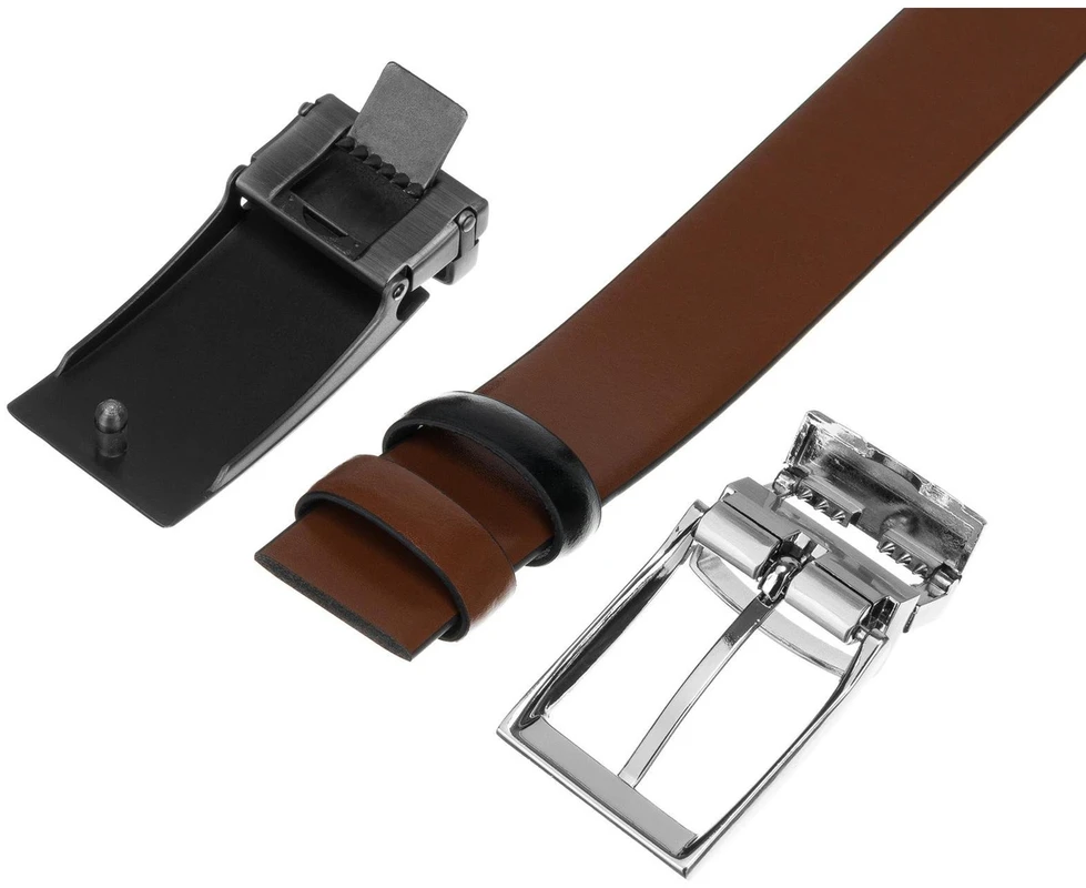 Meski komplektas prezentowy skóra naturalna Peterson PTN KL-B006-S001 Juodas-BROWN