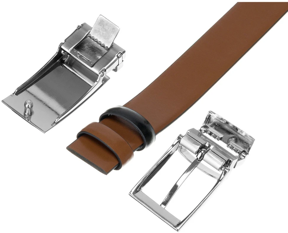 Meski komplektas prezentowy skóra naturalna Peterson PTN KL-B007-S001 Juodas-BROWN