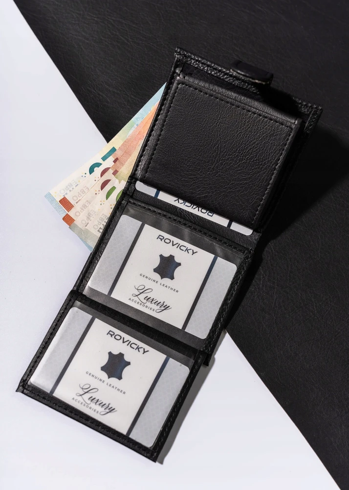 Męski portfel kompaktowy pojemny od 4U Cavaldi