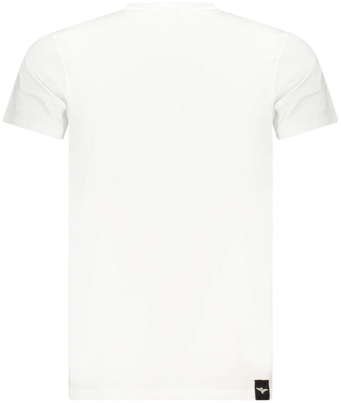 Męski T-shirt bawełniany Accademia Militare su logo na ramieniu