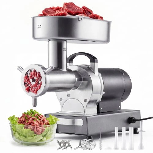 VEVOR Komercinė mėsmalė, 9,5kg/min, #32 el. mėsmalė