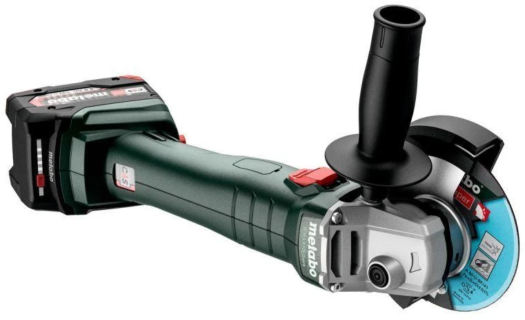 METABO.šlifuoklis KĄT.W 18 L 9-125 QUICK 3x4,0Ah