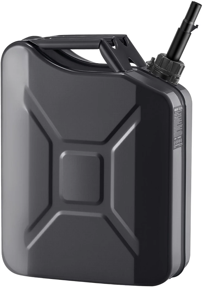 VEVOR Metalinis kuro kanistras 20 L su snapeliu