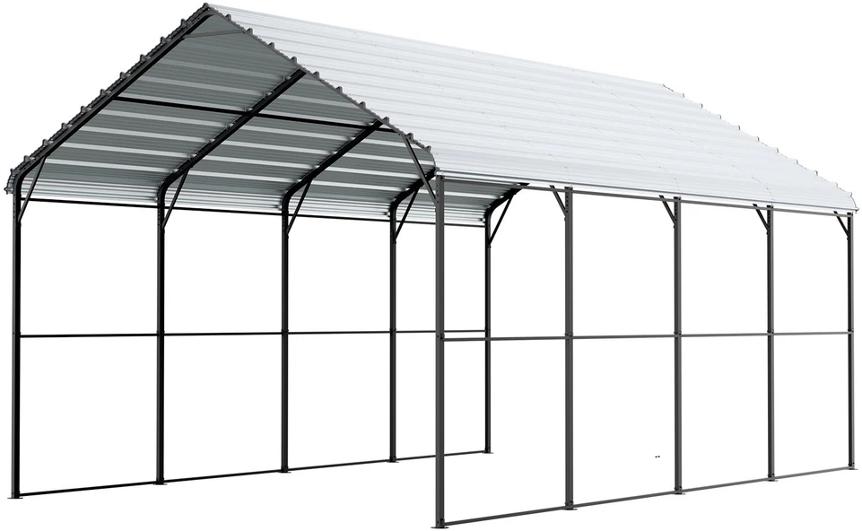 VEVOR Metalinė automobilių pastogė 3,6 x 6 m