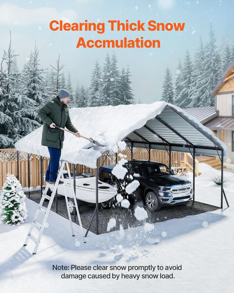 Vevor Metalinė stoginė automobiliui 20 x 20 ft