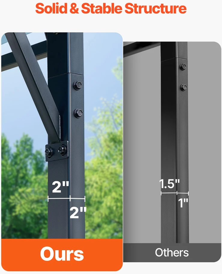 Vevor Metalinė stoginė automobiliui 20 x 20 ft