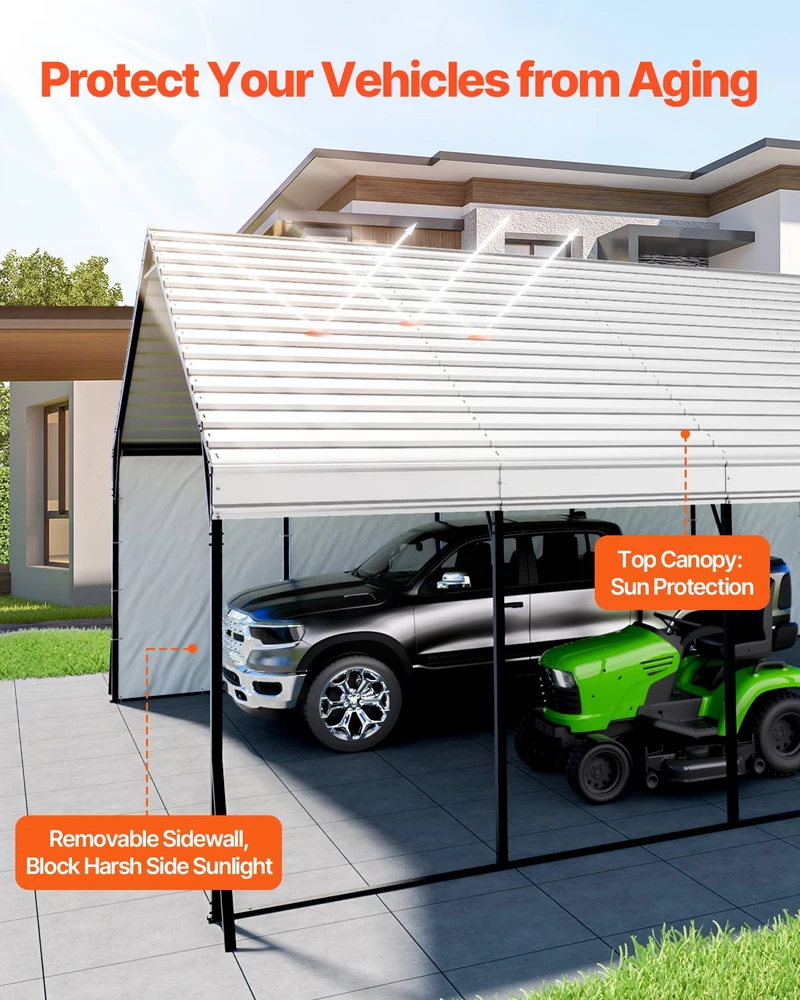 VEVOR Metalinė 20 x 24 pėdų automobilių pastogė