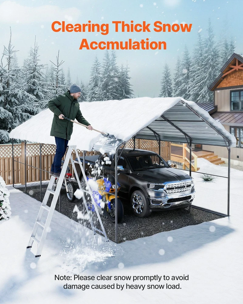 VEVOR Metalinė automobilių priedanga valtims
