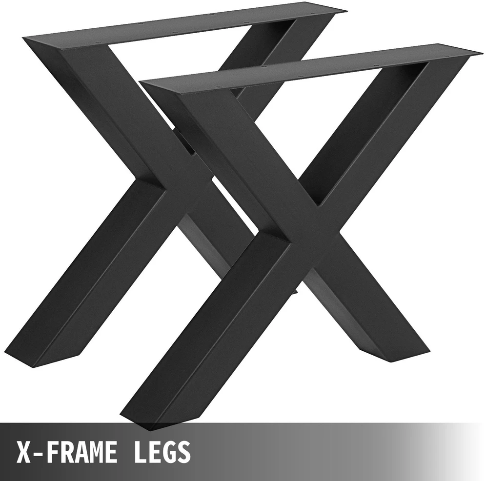 VEVOR Metalinės stalo kojos su X formos rėmu