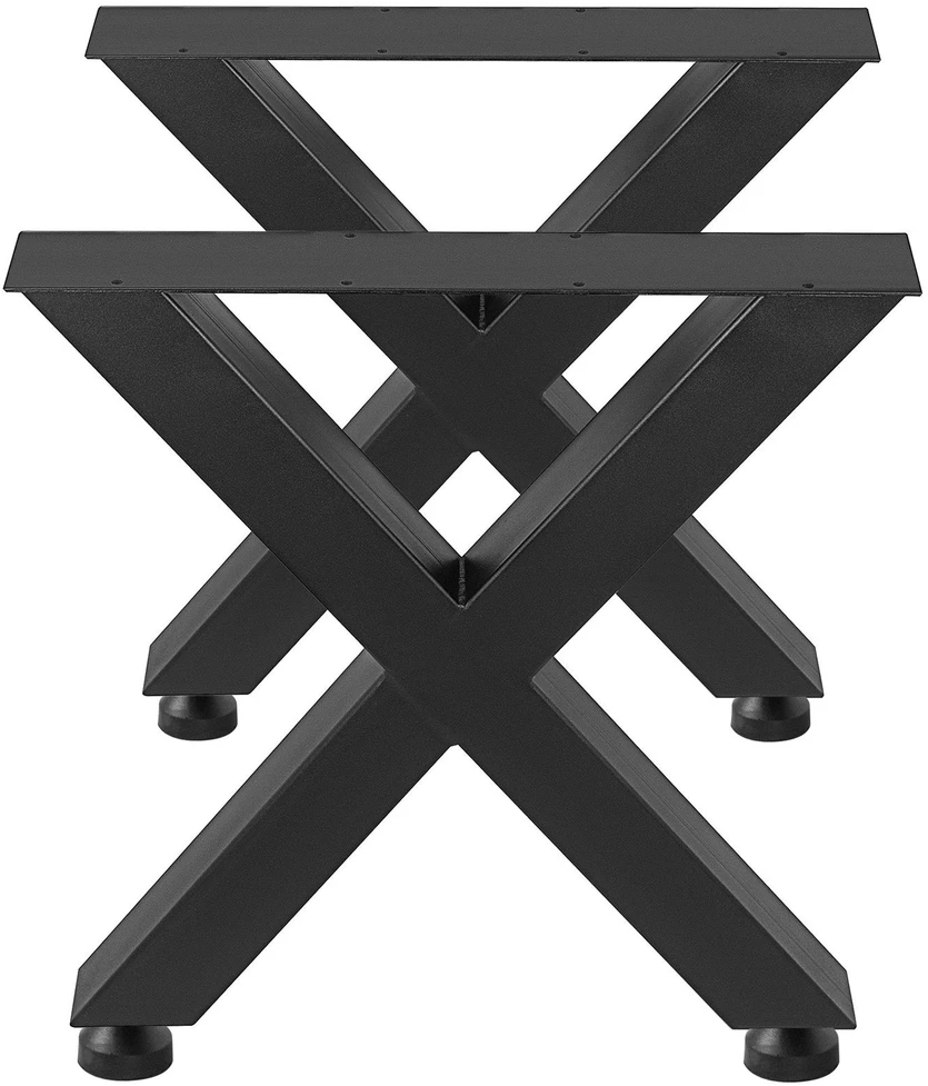 VEVOR Metalinės stalo kojos su X rėmu 72 x 60 cm