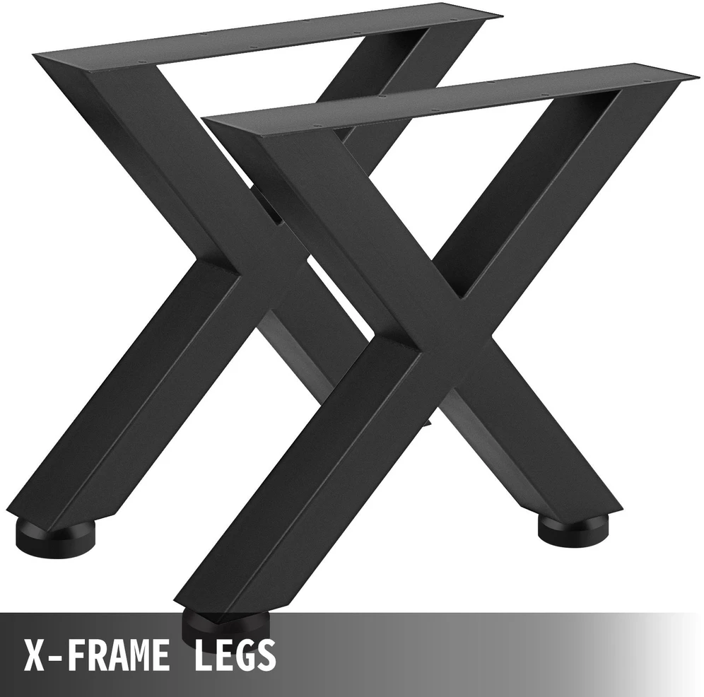VEVOR Plieninės stalo kojos X formos, 72 cm
