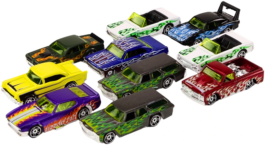 Lean Toys Mašinėlių rinkinys, 10 vnt.