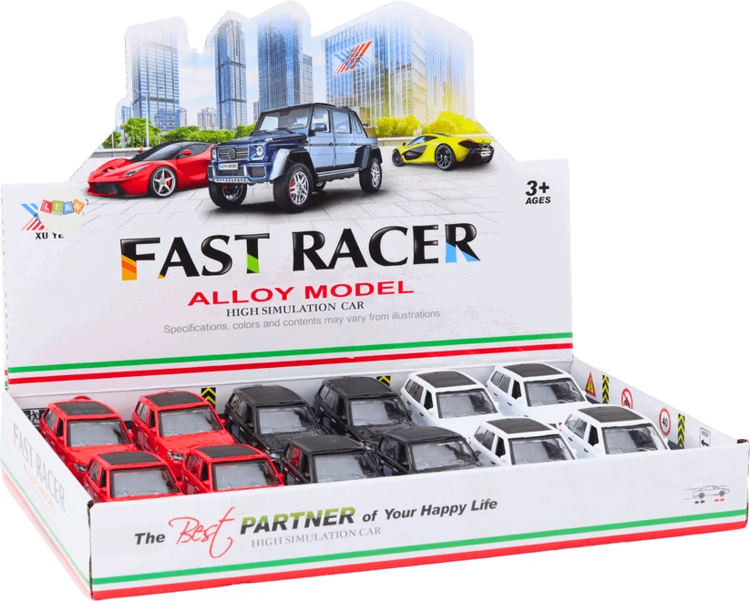 Lean Toys Metalinis keleivinis automobilis 1:36 su trinties pavara