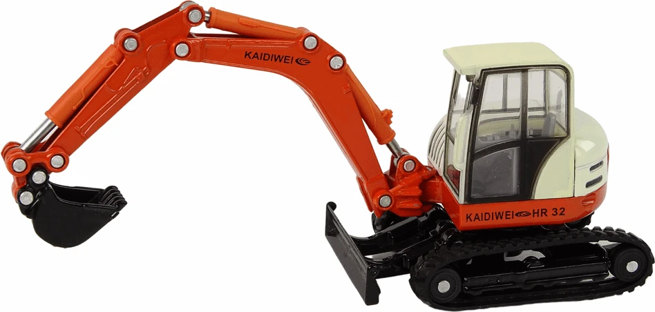 Lean Toys Metalinis ekskavatorius su kilnojamu kranu LeanToys