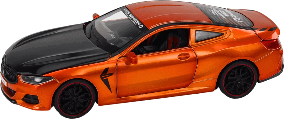 Lean Toys Sportinis automobilis su atidaromais elementais 1:24, oranžinis