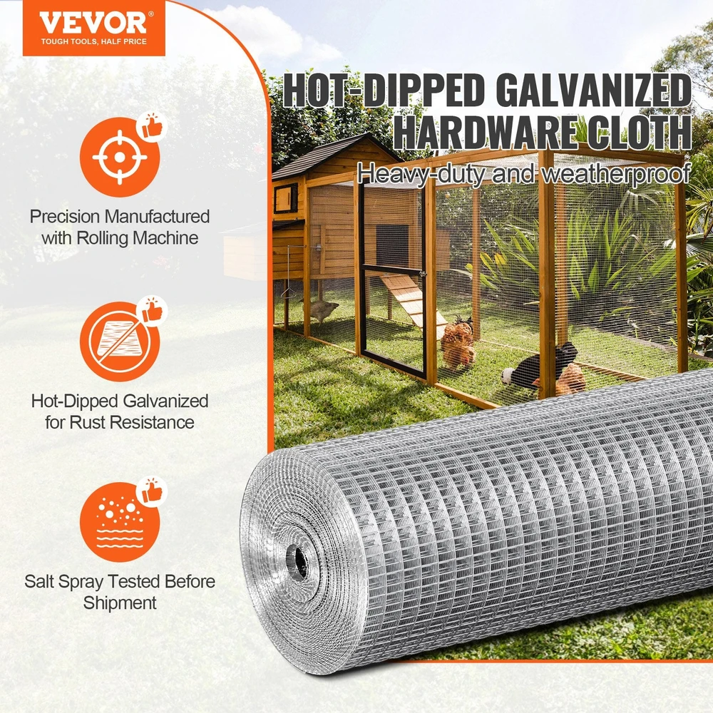 Metalinis tinklas VEVOR SS12122425G, 610 mm x 7,62 m