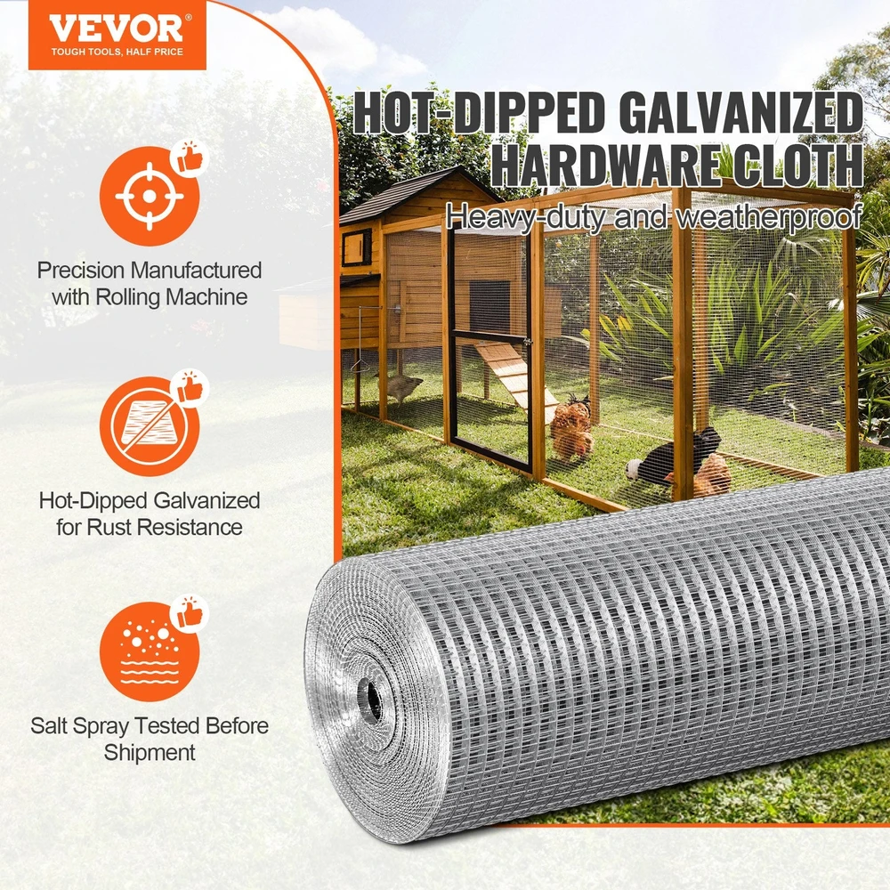 VEVOR Tinklinis vielos audinys 122 cm x 30.48 m
