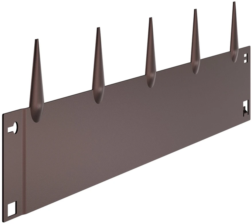 VEVOR Plieninis kraštovaizdžio apvadas 5 vnt 99 x 13 cm rudas