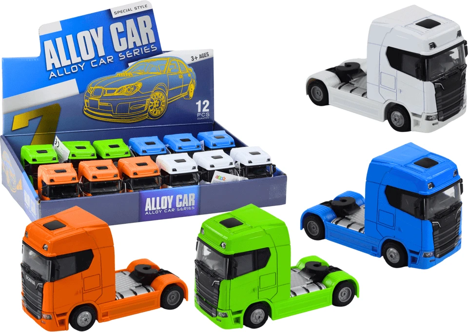 Lean Toys Metalinis sunkvežimis be priekabos su šviesomis ir garsais, 1:32
