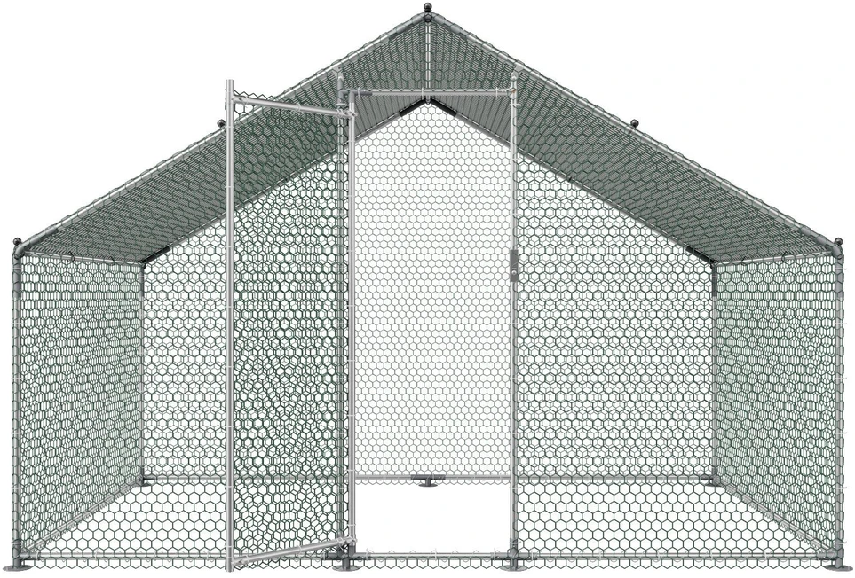 VEVOR Didelė metalinė vištidė, 3 x 2 x 2 m