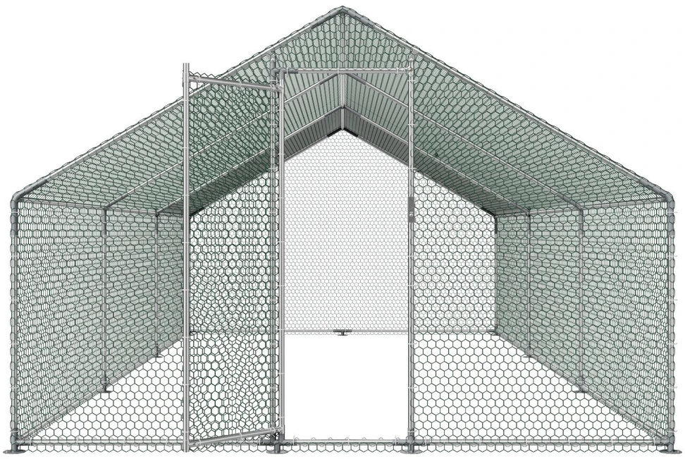 Metalinis vištidės aptvaras VEVOR JD362, 3x6x2 m