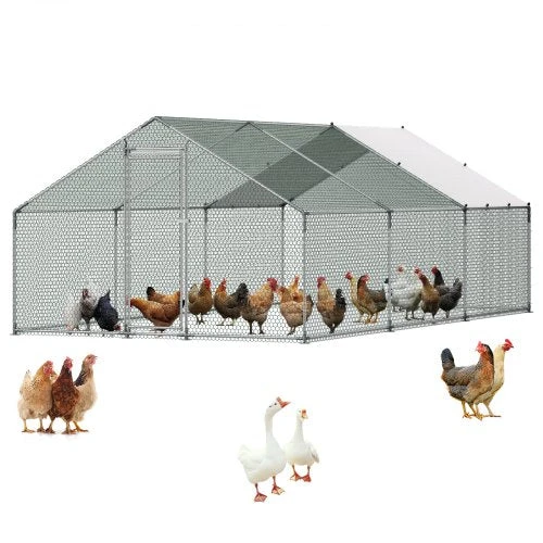 Metalinis vištidės aptvaras VEVOR JD362, 3x6x2 m