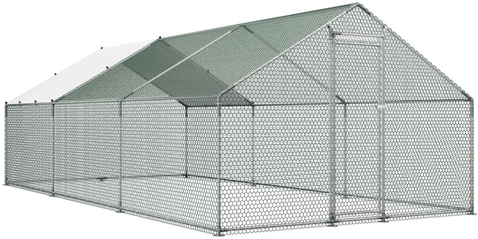 Metalinis vištidės aptvaras VEVOR JD362, 3x6x2 m