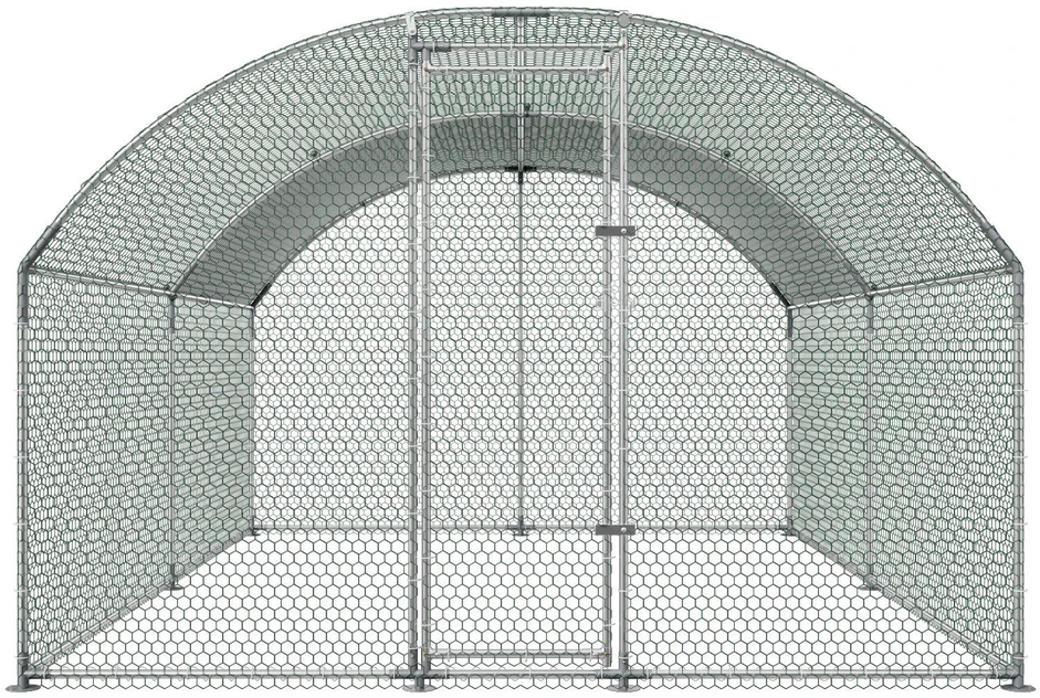 VEVOR Metalinė vištidė 3x4x2 m su užraktu