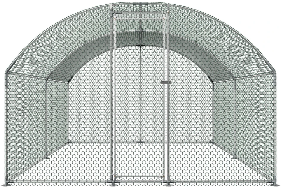 VEVOR Metalinė vištidė 3x4x2 m su užraktu