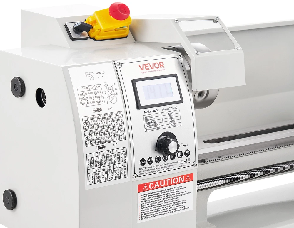 Metalo tekinimo staklės VEVOR TQ2240, 650 W